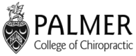 Palmer College of Chiropractic logo featured in VibePlate's partner section